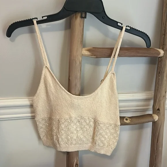 NWT Free People Pointelle Cardigan & Cami Coord Set Size Medium Z555 - Picture 3 of 3